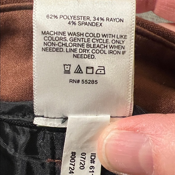 Express High Rise Columnist Bootcut Pant Cinnamon Brown Size 6 - Picture 8 of 8